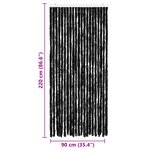 vidaXL Moustiquaire Anthracite 90x220 cm Chenille