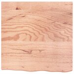 vidaXL Étagère murale marron clair bois chêne massif traité