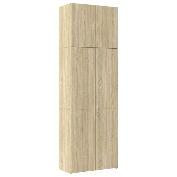 vidaXL Buffet haut chêne sonoma 80x42 5x249 cm bois d'ingénierie