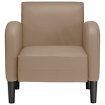 vidaXL Chaise de canapé avec accoudoirs cappuccino noir 54 cm