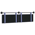 vidaXL Tête de lit suspendue Bleu denim Tissu