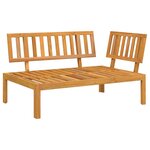 vidaXL Canapé d'angle palette de jardin bois massif d'acacia