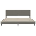 vidaXL Cadre de lit Gris clair 180 x 200 cm Tissu en velours côtelé