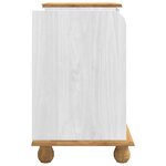 vidaXL Banc de rangement pour l'entrée ASKIM Blanc 100 x 39 x 62 cm
