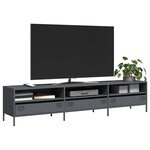 vidaXL Meuble TV anthracite 202x39x43 5 cm acier laminé à froid