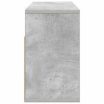 vidaXL Basboard avec tiroir Gris béton 72 x 22 5 x 38 cm