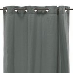 Rideau coton LOOK - Gris carbone - 140x250 cm