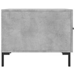 vidaXL Table basse gris béton 50x50x40 cm bois d'ingénierie