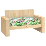 vidaXL Coussin Floral Multicolore 120 x 80 x 12 cm Tissu Oxford