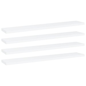 vidaXL Panneaux de bibliothèque 4 Pièces blanc bois d’ingénierie