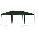 vidaXL Tente de réception professionnelle 4x6 m Vert 90 g/m²