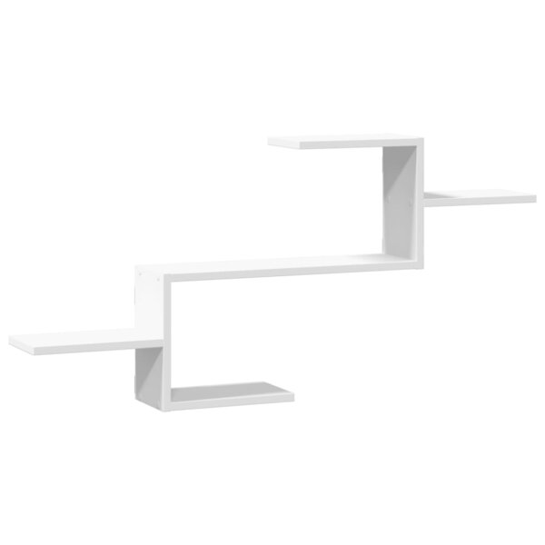 vidaXL Étagère murale blanc 104x15x49 cm bois d'ingénierie