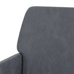 vidaXL Fauteuil Gris foncé 62x79x79 cm Velours