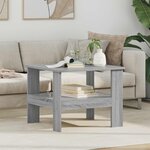 vidaXL Table basse Gris Sonoma 57 x 55 x 45 cm Bois d'ingénierie