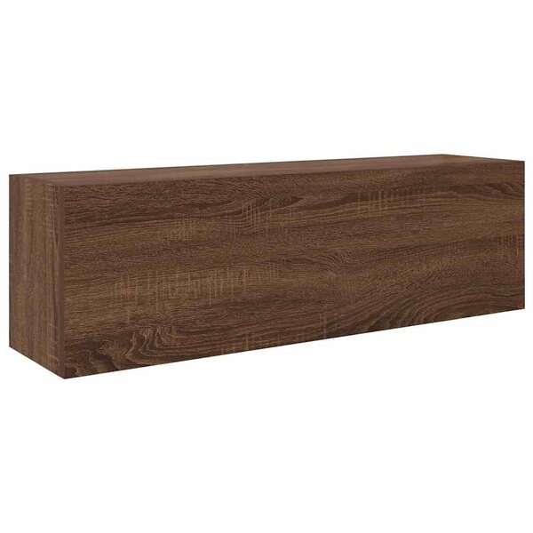 vidaXL Armoire murale de bain chêne marron 100x25x30cm bois ingénierie