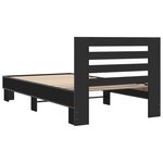 vidaXL Cadre de lit sans matelas noir 100x200 cm