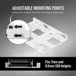 CORSAIR Dual 2.5 SSD to 3.5 Mounting Bracket - Blanc (CSSD-BRKT2W)