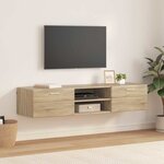 vidaXL Meuble TV Chêne sonoma 150 x 39 x 30 cm Bois d'ingénierie
