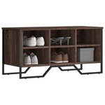 vidaXL Armoire à chaussures chêne marron 90x38x45 5 cm bois ingénierie