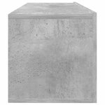 vidaXL Meuble TV Gris béton 100x30x30 cm Bois d’ingénierie