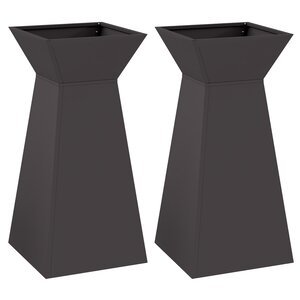 vidaXL Support de plante Noir Plastique 35 x 35 x 73 cm