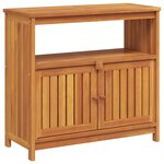 vidaXL Table console de jardin 80x35x75 cm bois massif d'acacia