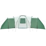 vidaXL Tente familiale à dôme 12 personnes vert imperméable
