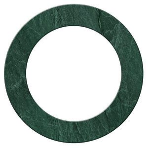 Numéro 0 - Numéro adhésif pour boîtes aux lettres- Pierre véritable 50 mm Malachite