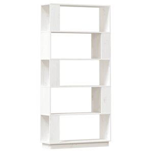 vidaXL Bibliothèque/Séparateur de pièce Blanc 80x25x163 5cm Pin massif