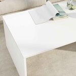 vidaXL Table basse Blanc 95 x 50 x 34 cm Bois d'ingénierie