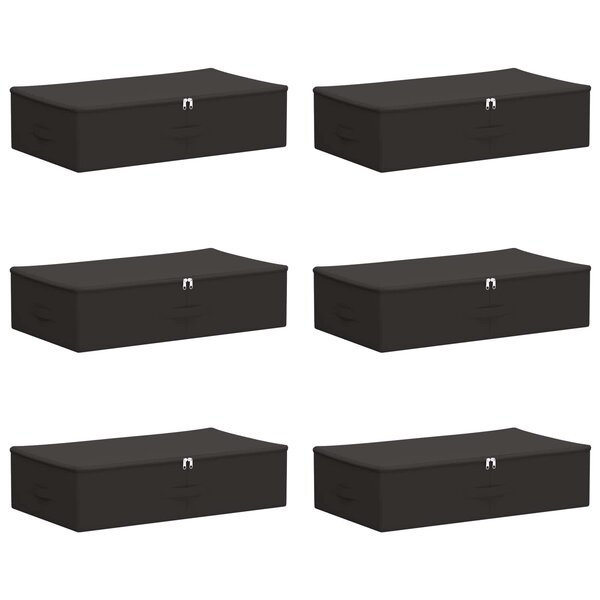 vidaXL Boîte de rangement 6 pc Tissu intissé 70 x 40 x 18 cm 50 4 L