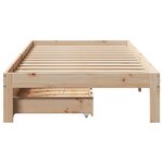 vidaXL Cadre de lit avec tiroirs sans matelas 75x190 cm