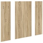 vidaXL Porte-manteau mural avec stockage avec miroir Chêne sonoma 96 x 1 5 x 90 cm