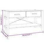 vidaXL Meuble TV Blanc 82x38x45 cm Bois d'ingénierie