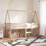 vidaXL Toit de lit pour enfants 199x95 5x88 cm bois de pin massif