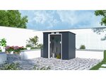 Abri de jardin métal monopente "Austin" 2 43 m2 - Gris