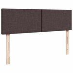 VidaXL Cadre de lit ottoman avec matelas marron foncé 180x200 cm tissu
