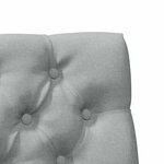 vidaXL Tête de lit capitonnée Gris clair 100 cm Pin massif