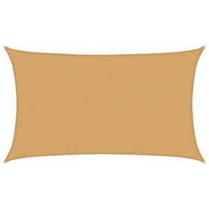 vidaXL Voile d'ombrage 160 g/m² rectangulaire sable 5x8 m PEHD