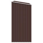 vidaXL Abri à bois de jardin Marron 245x98x159 cm Acier galvanisé