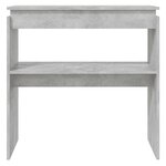 vidaXL Table console Gris béton 80x30x80 cm Aggloméré