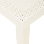 vidaXL Salon de jardin 3 Pièces avec coussins Plastique Blanc