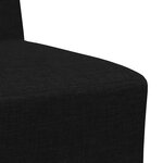 vidaXL Canapé modulaire sans accoudoirs Noir 55 cm Tissu