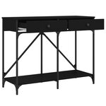 vidaXL Table console noir 100x39x78 5 cm bois d'ingénierie