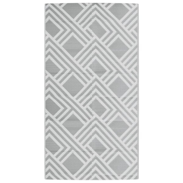 vidaXL Tapis d'extérieur ARAKIL gris 80 x 150 cm PP