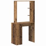 vidaXL Bureau Bois ancien 78.5 x 37 x 154.5 cm Bois d'ingénierie