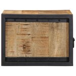 vidaXL Tables de chevet 2 Pièces 40x35x25 cm bois de manguier massif brut