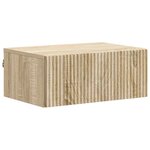 vidaXL Cabinet de chevet mural Chêne Sonoma 49 x 34 5 x 20 cm