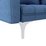 vidaXL Canapé-lit Bleu Tissu