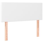 vidaXL Sommier à lattes de lit avec matelas et LED Blanc 80x200cm